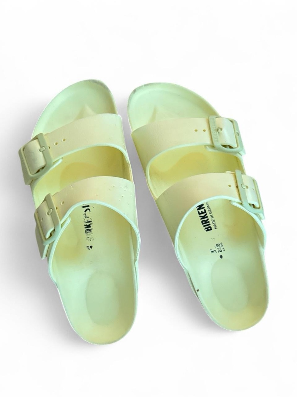 Birkenstock Sandals in Pale Yellow